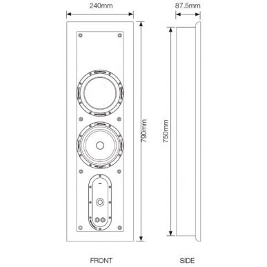 Настенная акустика Monitor Audio Soundframe 2 On Wall Black